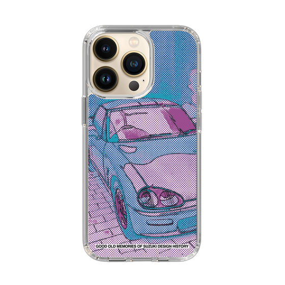 スリムプロテクションケース［ SUZUKI - CAPPUCCINO Halftone - Purple ］