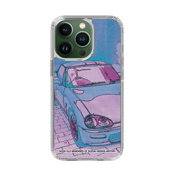 スリムプロテクションケース［ SUZUKI - CAPPUCCINO Halftone - Purple ］