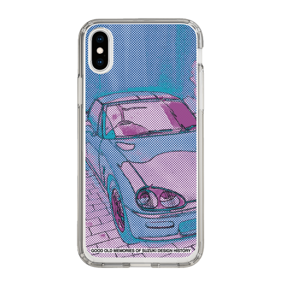 スリムプロテクションケース［ SUZUKI - CAPPUCCINO Halftone - Purple ］