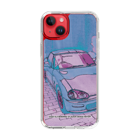 スリムプロテクションケース［ SUZUKI - CAPPUCCINO Halftone - Purple ］