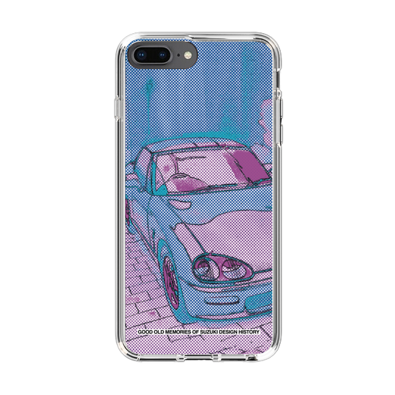 スリムプロテクションケース［ SUZUKI - CAPPUCCINO Halftone - Purple ］