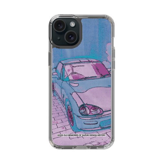 スリムプロテクションケース［ SUZUKI - CAPPUCCINO Halftone - Purple ］