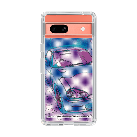 スリムプロテクションケース［ SUZUKI - CAPPUCCINO Halftone - Purple ］