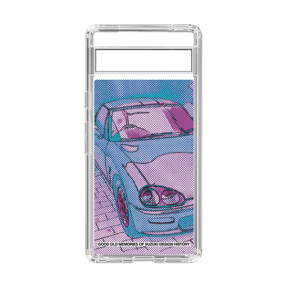 スリムプロテクションケース［ SUZUKI - CAPPUCCINO Halftone - Purple ］