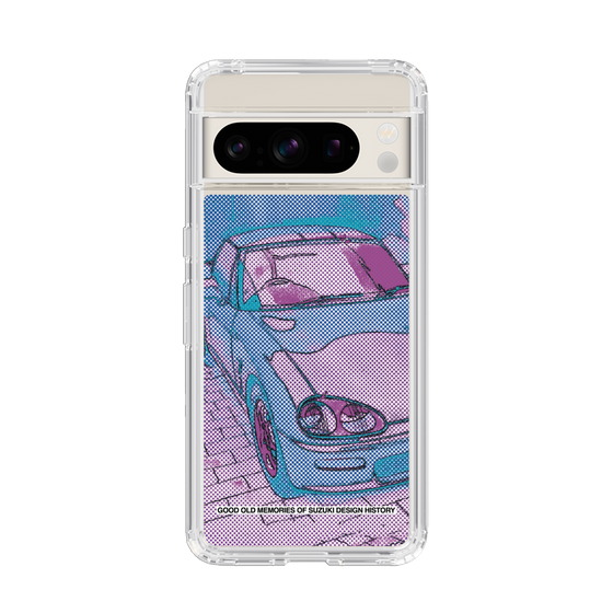 スリムプロテクションケース［ SUZUKI - CAPPUCCINO Halftone - Purple ］