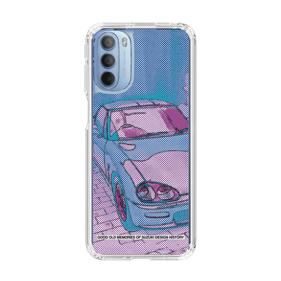 スリムプロテクションケース［ SUZUKI - CAPPUCCINO Halftone - Purple ］