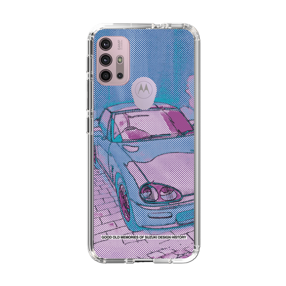 スリムプロテクションケース［ SUZUKI - CAPPUCCINO Halftone - Purple ］