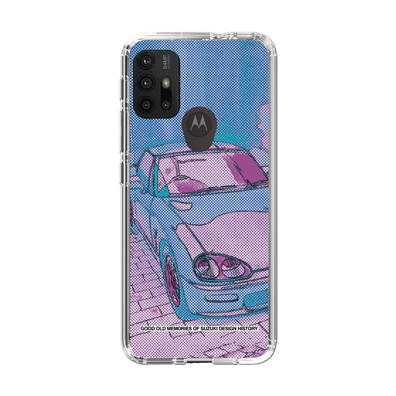 スリムプロテクションケース［ SUZUKI - CAPPUCCINO Halftone - Purple ］