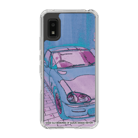 スリムプロテクションケース［ SUZUKI - CAPPUCCINO Halftone - Purple ］