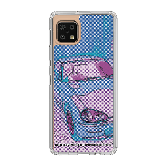 スリムプロテクションケース［ SUZUKI - CAPPUCCINO Halftone - Purple ］