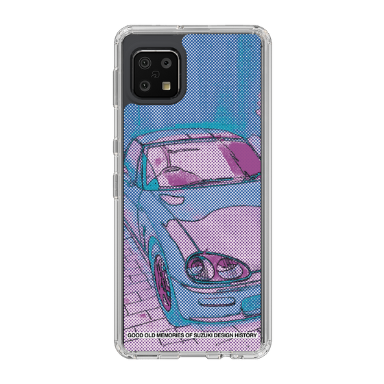 スリムプロテクションケース［ SUZUKI - CAPPUCCINO Halftone - Purple ］