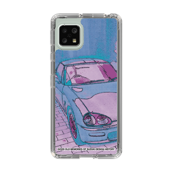 スリムプロテクションケース［ SUZUKI - CAPPUCCINO Halftone - Purple ］