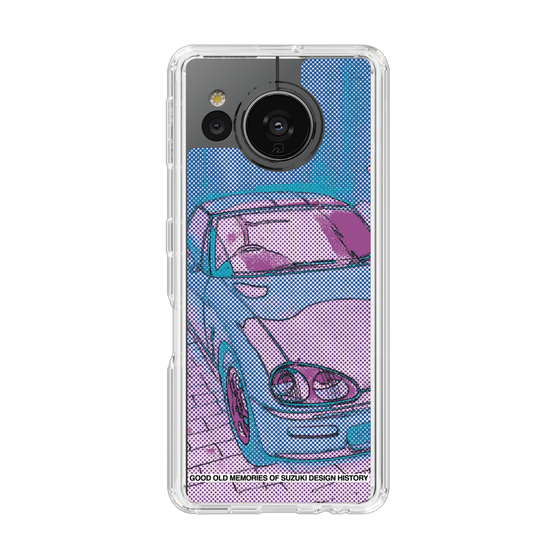 スリムプロテクションケース［ SUZUKI - CAPPUCCINO Halftone - Purple ］