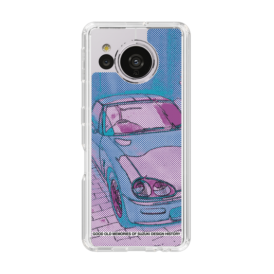 スリムプロテクションケース［ SUZUKI - CAPPUCCINO Halftone - Purple ］