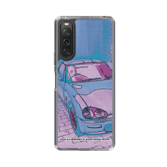 スリムプロテクションケース［ SUZUKI - CAPPUCCINO Halftone - Purple ］