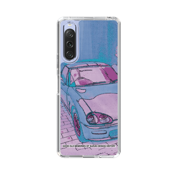 スリムプロテクションケース［ SUZUKI - CAPPUCCINO Halftone - Purple ］