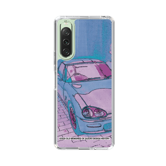 スリムプロテクションケース［ SUZUKI - CAPPUCCINO Halftone - Purple ］