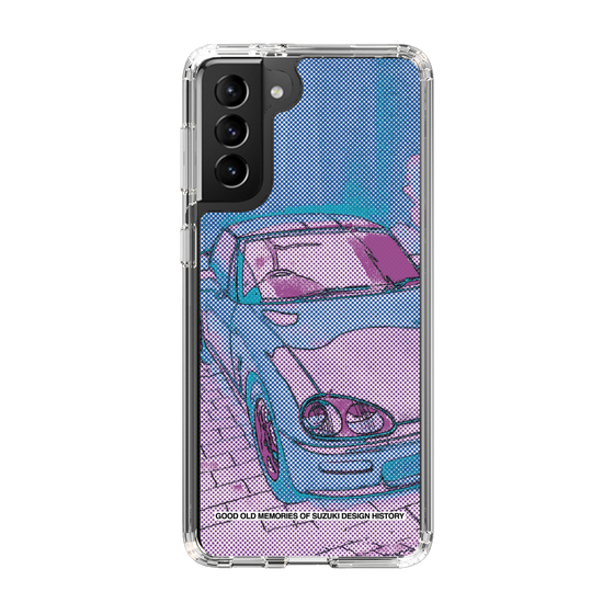 スリムプロテクションケース［ SUZUKI - CAPPUCCINO Halftone - Purple ］