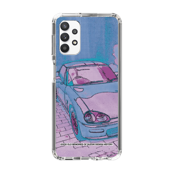 スリムプロテクションケース［ SUZUKI - CAPPUCCINO Halftone - Purple ］