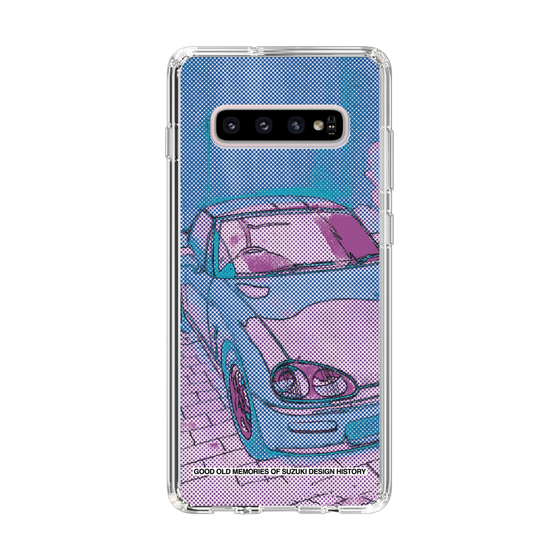 スリムプロテクションケース［ SUZUKI - CAPPUCCINO Halftone - Purple ］