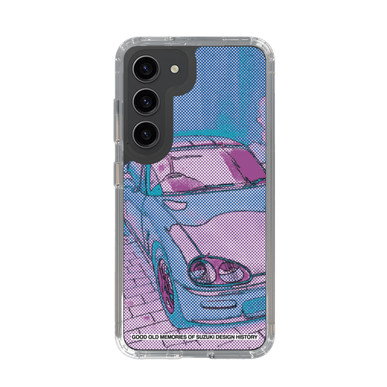 スリムプロテクションケース［ SUZUKI - CAPPUCCINO Halftone - Purple ］