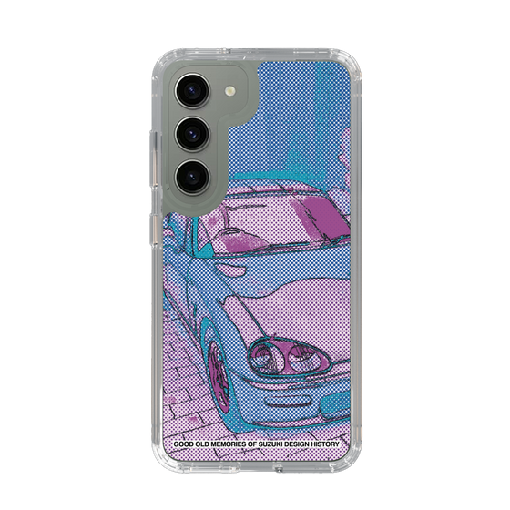 スリムプロテクションケース［ SUZUKI - CAPPUCCINO Halftone - Purple ］