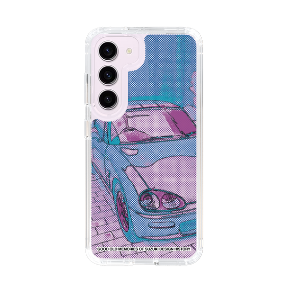 スリムプロテクションケース［ SUZUKI - CAPPUCCINO Halftone - Purple ］