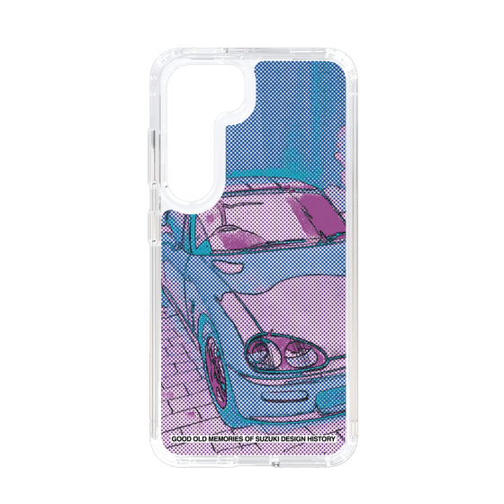 スリムプロテクションケース［ SUZUKI - CAPPUCCINO Halftone - Purple ］