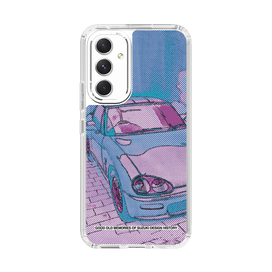 スリムプロテクションケース［ SUZUKI - CAPPUCCINO Halftone - Purple ］