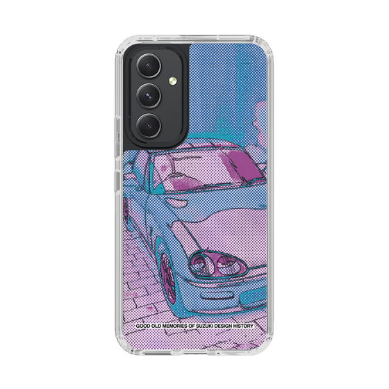 スリムプロテクションケース［ SUZUKI - CAPPUCCINO Halftone - Purple ］