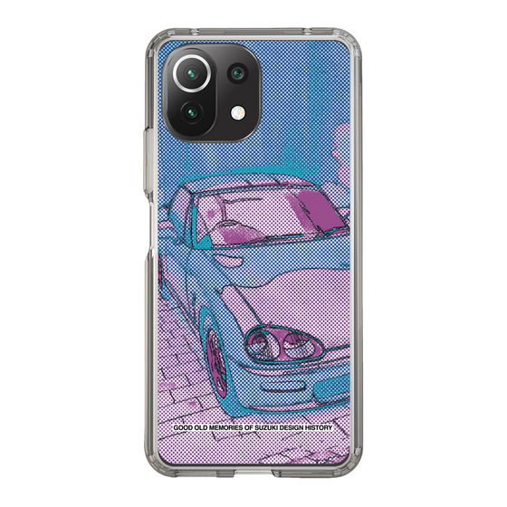 スリムプロテクションケース［ SUZUKI - CAPPUCCINO Halftone - Purple ］