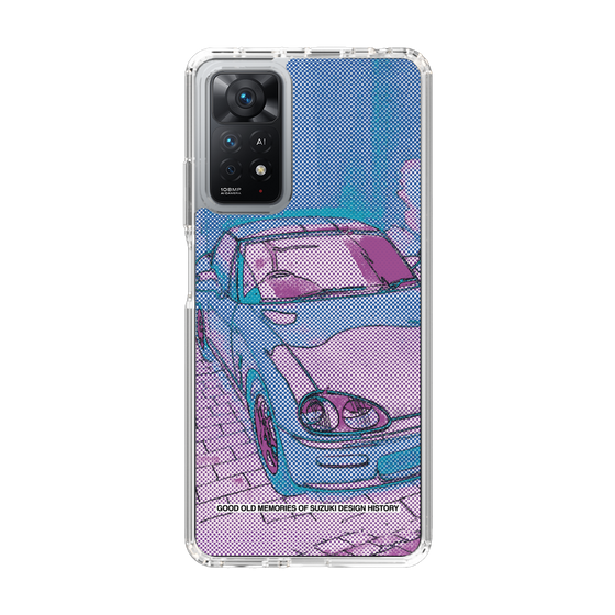 スリムプロテクションケース［ SUZUKI - CAPPUCCINO Halftone - Purple ］