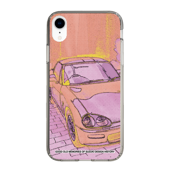 スリムプロテクションケース［ SUZUKI - CAPPUCCINO Halftone - Orange ］