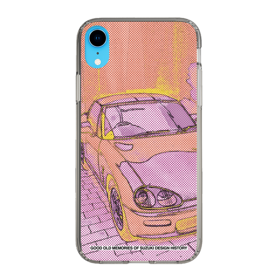 スリムプロテクションケース［ SUZUKI - CAPPUCCINO Halftone - Orange ］