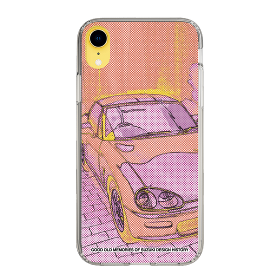 スリムプロテクションケース［ SUZUKI - CAPPUCCINO Halftone - Orange ］