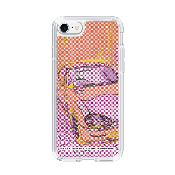 スリムプロテクションケース［ SUZUKI - CAPPUCCINO Halftone - Orange ］