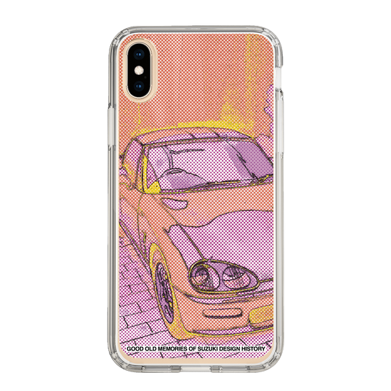 スリムプロテクションケース［ SUZUKI - CAPPUCCINO Halftone - Orange ］