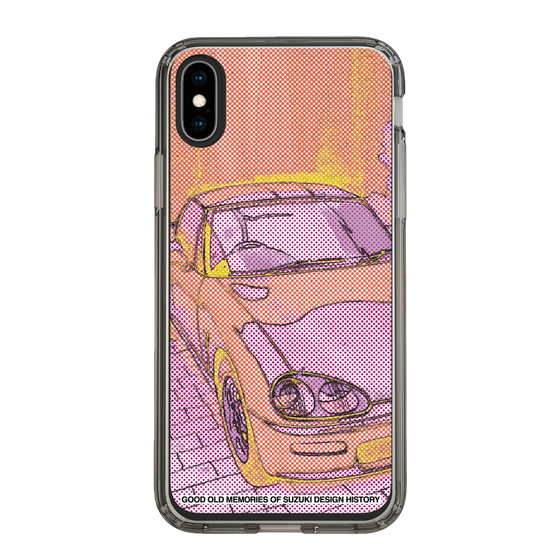 スリムプロテクションケース［ SUZUKI - CAPPUCCINO Halftone - Orange ］