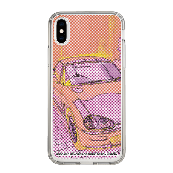 スリムプロテクションケース［ SUZUKI - CAPPUCCINO Halftone - Orange ］