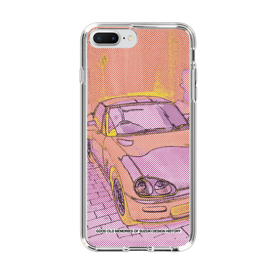 スリムプロテクションケース［ SUZUKI - CAPPUCCINO Halftone - Orange ］