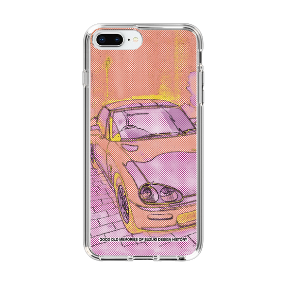 スリムプロテクションケース［ SUZUKI - CAPPUCCINO Halftone - Orange ］