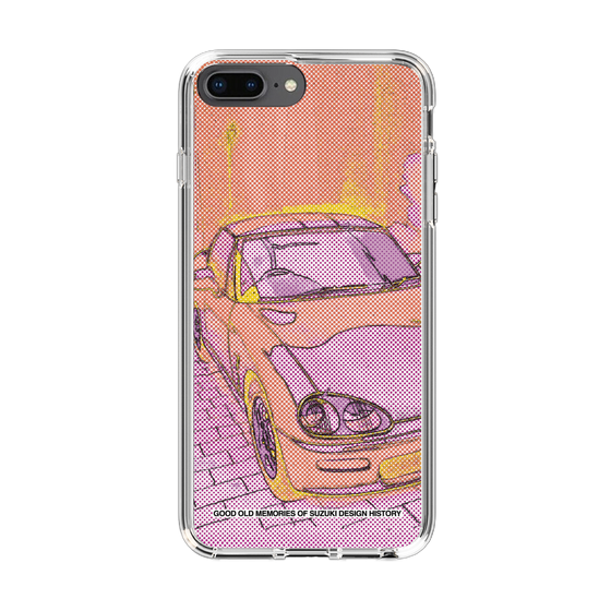 スリムプロテクションケース［ SUZUKI - CAPPUCCINO Halftone - Orange ］