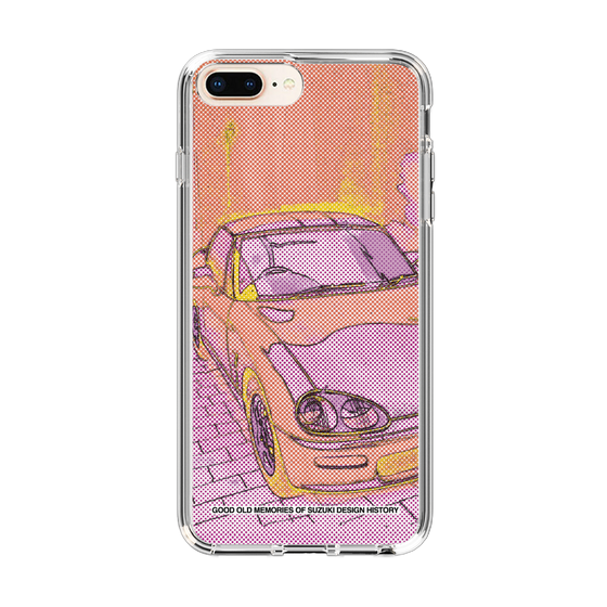 スリムプロテクションケース［ SUZUKI - CAPPUCCINO Halftone - Orange ］