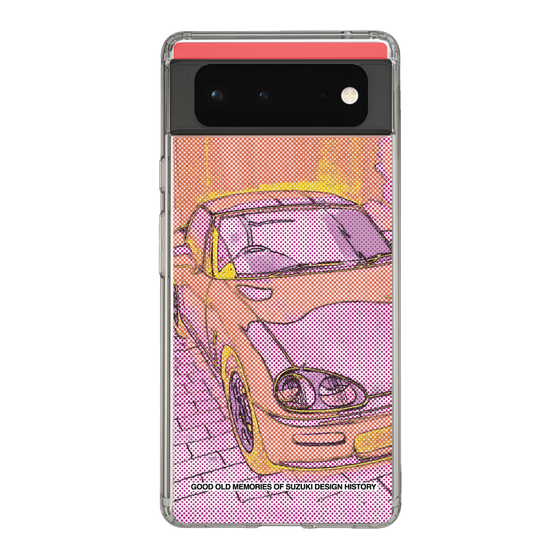 スリムプロテクションケース［ SUZUKI - CAPPUCCINO Halftone - Orange ］