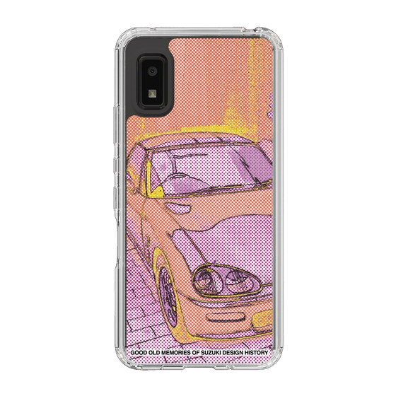 スリムプロテクションケース［ SUZUKI - CAPPUCCINO Halftone - Orange ］