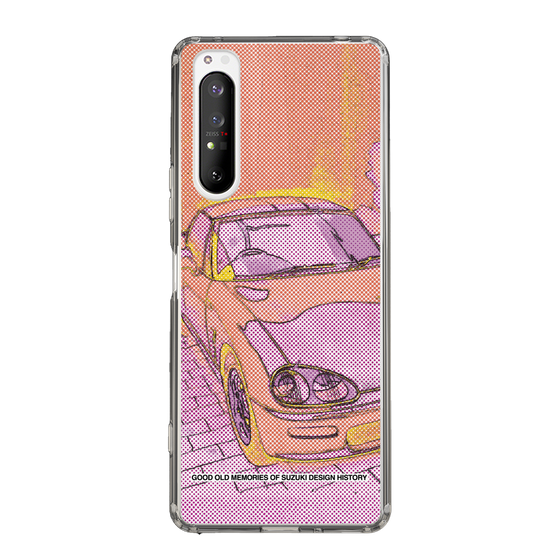 スリムプロテクションケース［ SUZUKI - CAPPUCCINO Halftone - Orange ］