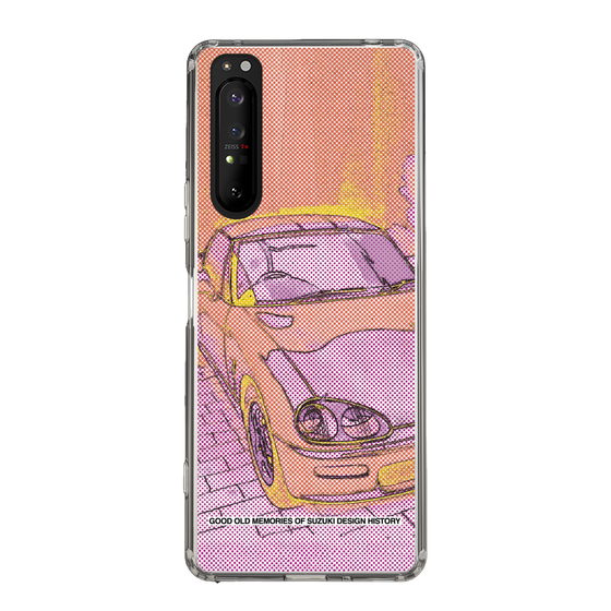 スリムプロテクションケース［ SUZUKI - CAPPUCCINO Halftone - Orange ］