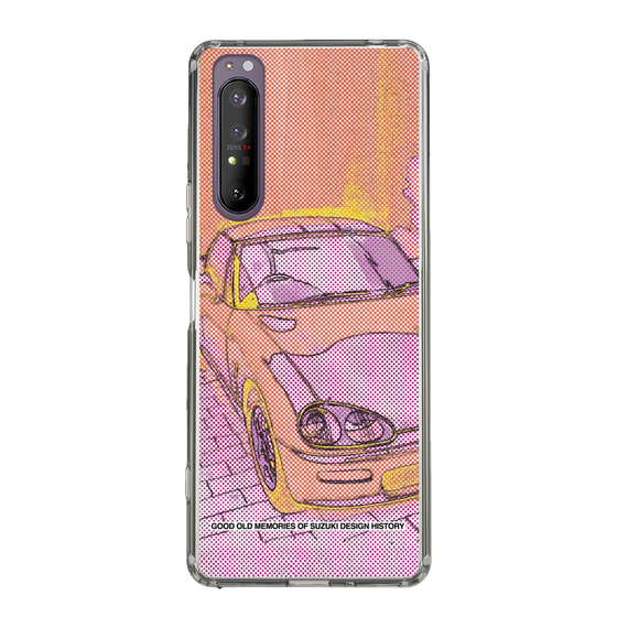 スリムプロテクションケース［ SUZUKI - CAPPUCCINO Halftone - Orange ］