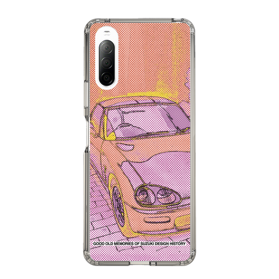 スリムプロテクションケース［ SUZUKI - CAPPUCCINO Halftone - Orange ］