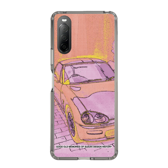 スリムプロテクションケース［ SUZUKI - CAPPUCCINO Halftone - Orange ］